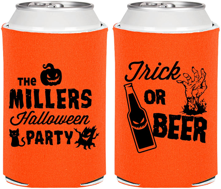 Personalized Halloween Can Coolers - Trick Or Beer | 250032