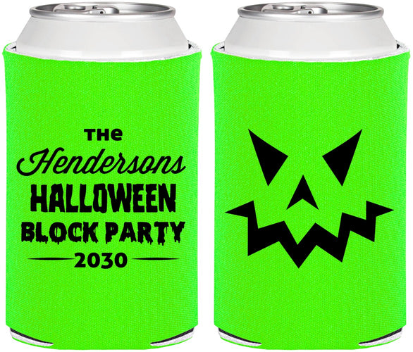 Personalized Halloween Can Coolers - Pumpkin | 250034