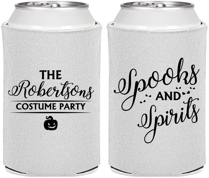 Personalized Halloween Can Coolers - Spooks Spirits | 250037