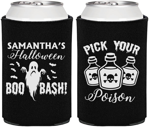 Personalized Halloween Can Coolers - Boo Bash | 250043