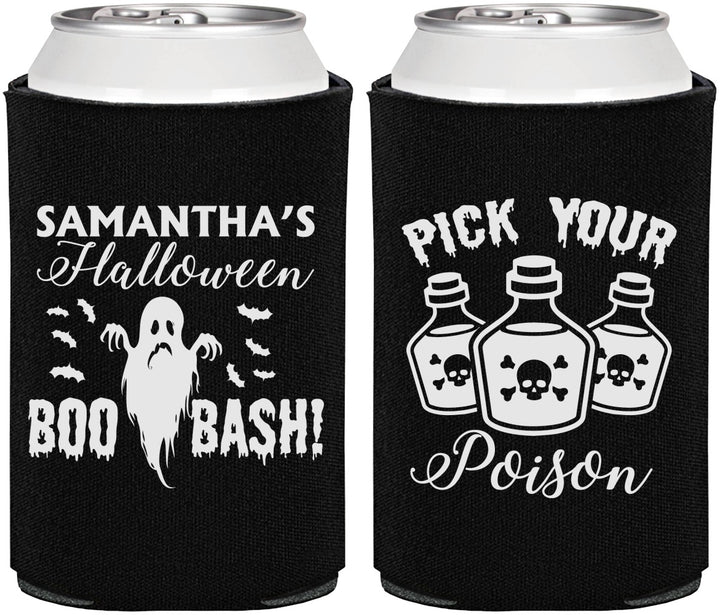 Personalized Halloween Can Coolers - Boo Bash | 250043