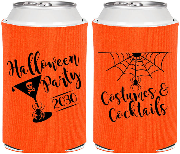 Personalized Halloween Can Coolers - Costumes Cocktails | 250048