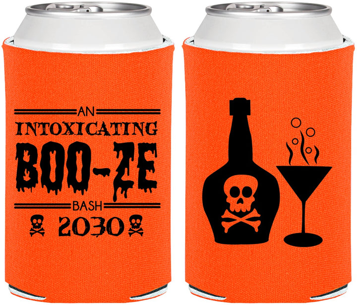 Personalized Halloween Can Coolers - Booze Wine | 250060
