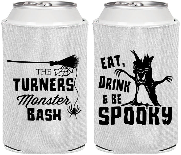 Personalized Halloween Can Coolers - Eat Drink Be Spooky | 250077