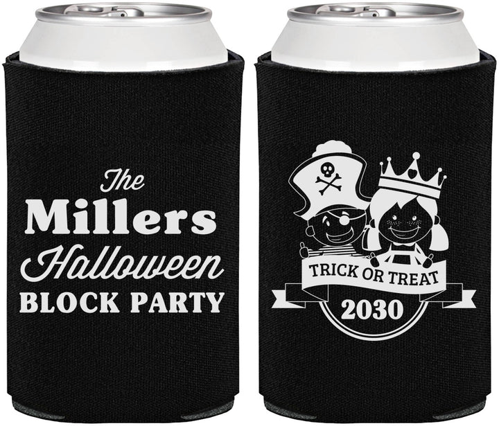 Personalized Halloween Can Coolers - Trick Or Treat | 250079