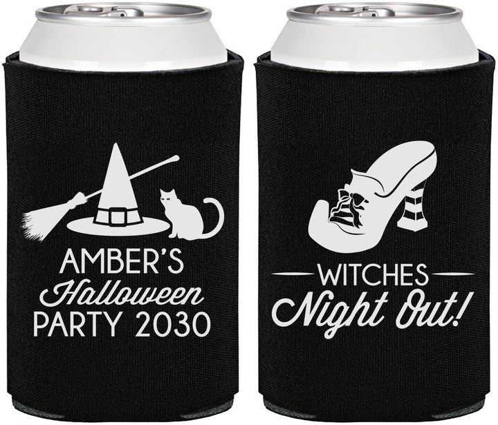 Personalized Halloween Can Coolers - Witches Night Out | 250083