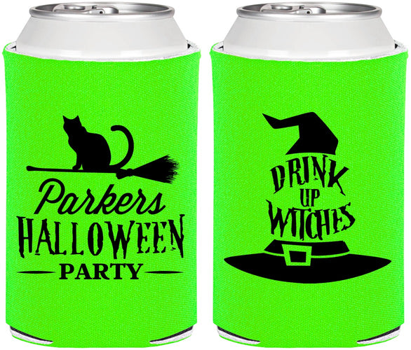 Personalized Halloween Can Coolers - Drink Up Witches | 250094