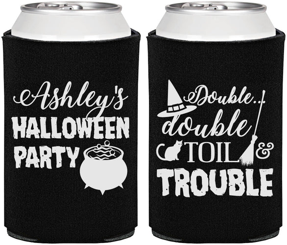Personalized Halloween Can Coolers - Witch | 250095
