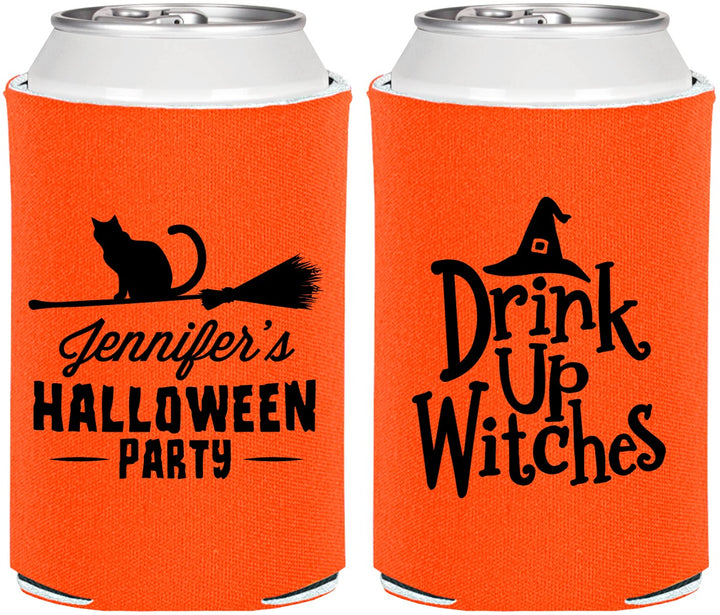 Personalized Halloween Can Coolers - Drink Up Witches | 250096