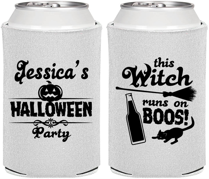 Personalized Halloween Can Coolers - Witch Boos | 250097