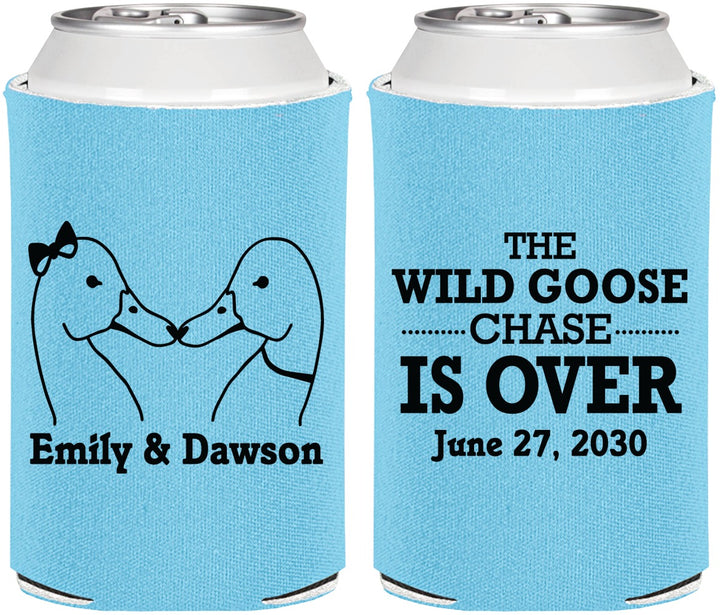 Personalized Wedding Can Coolers - Wild Goose | 251