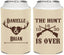 Personalized Wedding Can Coolers - The Hunt Is Ove | 258