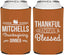 Personalized Thanksgiving Can Coolers - Thankful Blessed | 260032