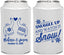 Personalized Wedding Can Coolers - Christmas Snow | 268