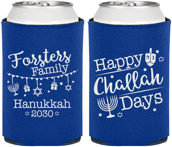 Personalized Hanukkah Can Coolers - Challah Days | 270004