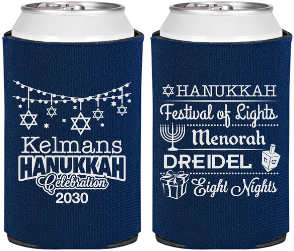 Personalized Hanukkah Can Coolers - Festival Of Lights | 270007