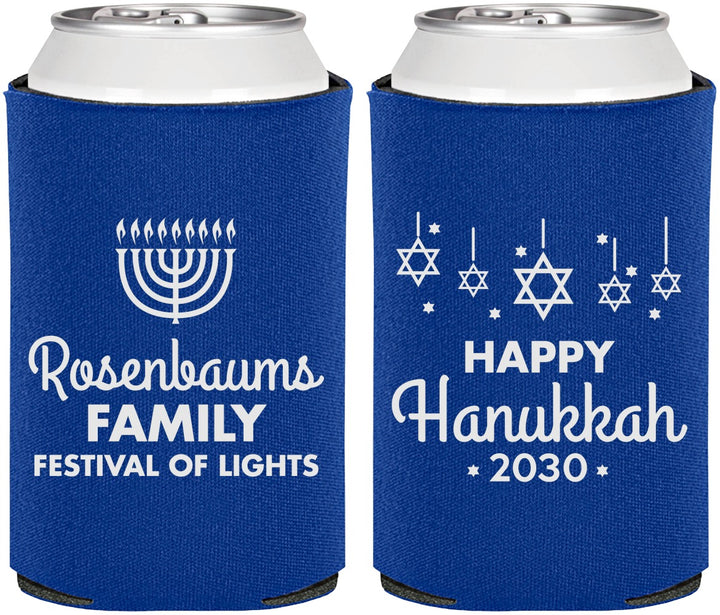 Personalized Hanukkah Can Coolers - Menorah | 270016