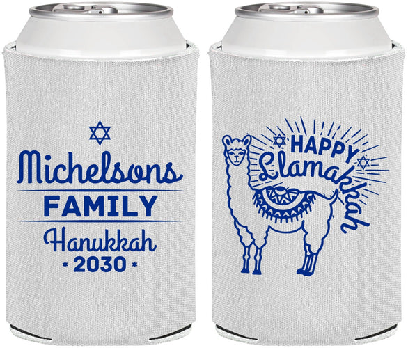 Personalized Hanukkah Can Coolers - Llamakkah | 270017