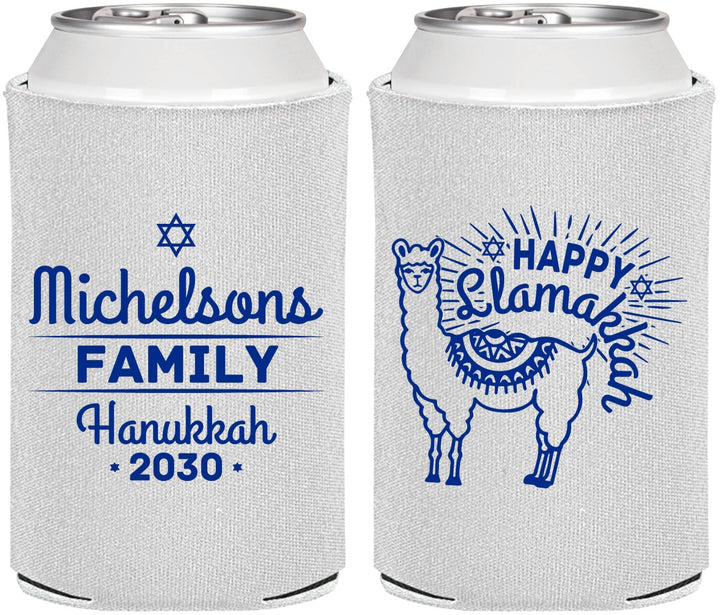 Personalized Hanukkah Can Coolers - Llamakkah | 270017