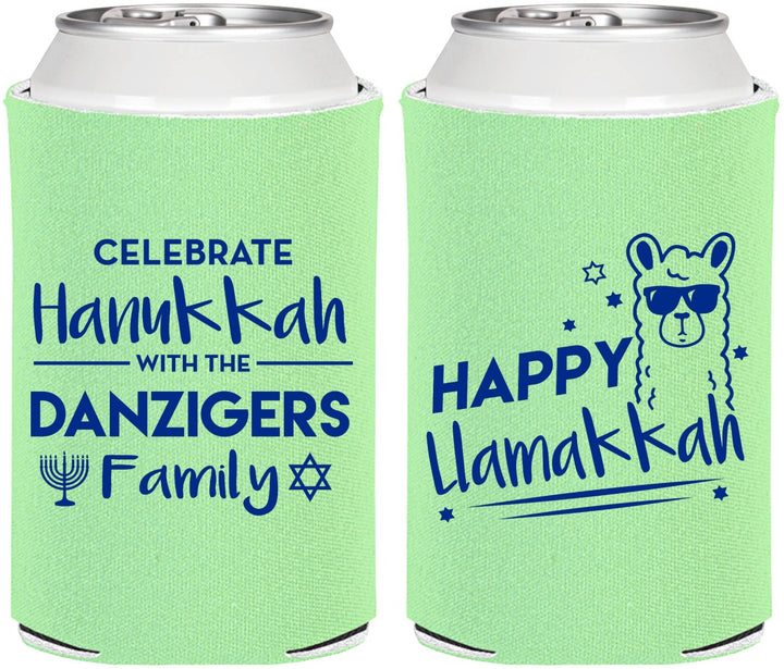 Personalized Hanukkah Can Coolers - Llamakkah | 270018