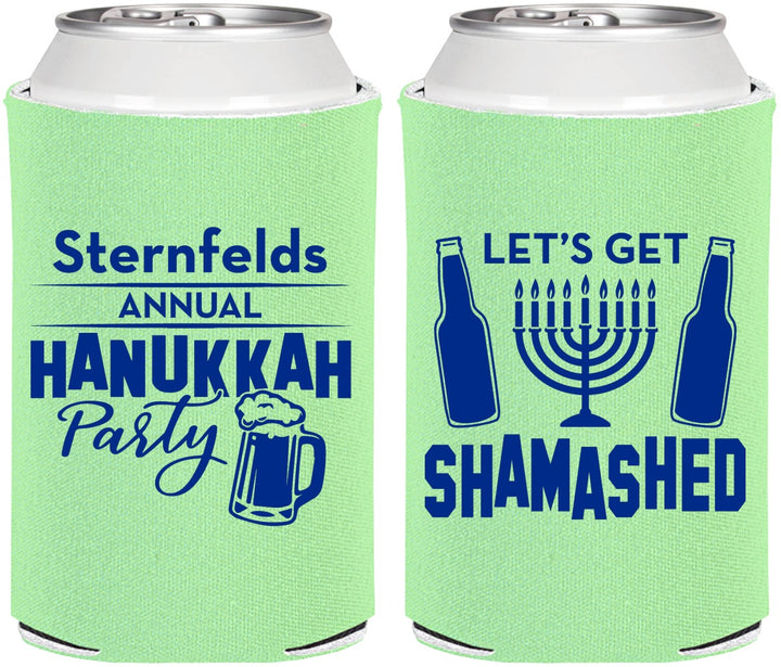 Personalized Hanukkah Can Coolers - Menorah | 270026