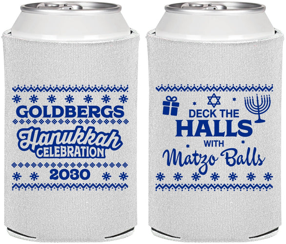 Personalized Hanukkah Can Coolers - Matzo Balls | 270029