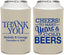 Personalized Wedding Can Coolers - Cheers Years Cold Beers | 271
