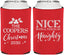 Personalized Christmas Can Coolers - Naughty Or Nice | 280008