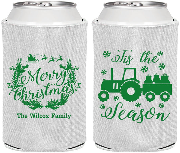 Personalized Christmas Can Coolers - Til The Season | 280019