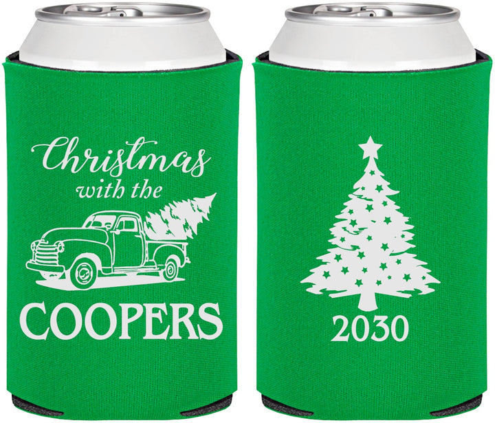 Personalized Christmas Can Coolers - Naughty Af | 280025