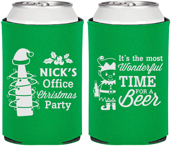 Personalized Christmas Can Coolers - Elf | 280029
