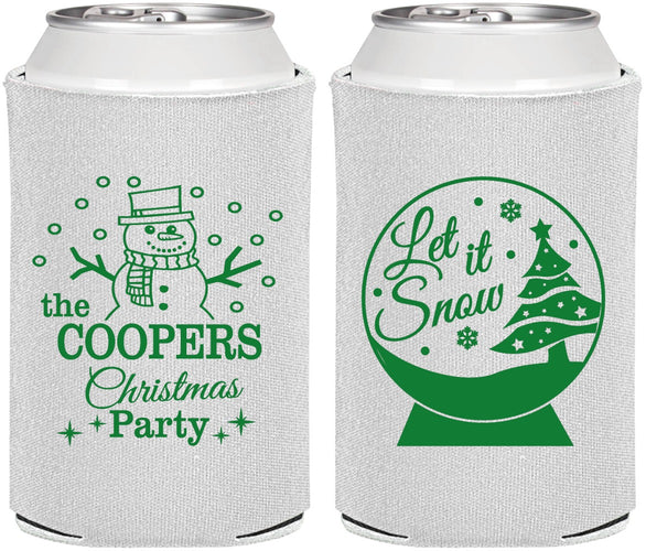 Personalized Christmas Can Coolers - Lets Get Lit | 280051