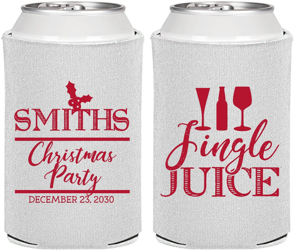Personalized Christmas Can Coolers - Jingle Juice | 280066