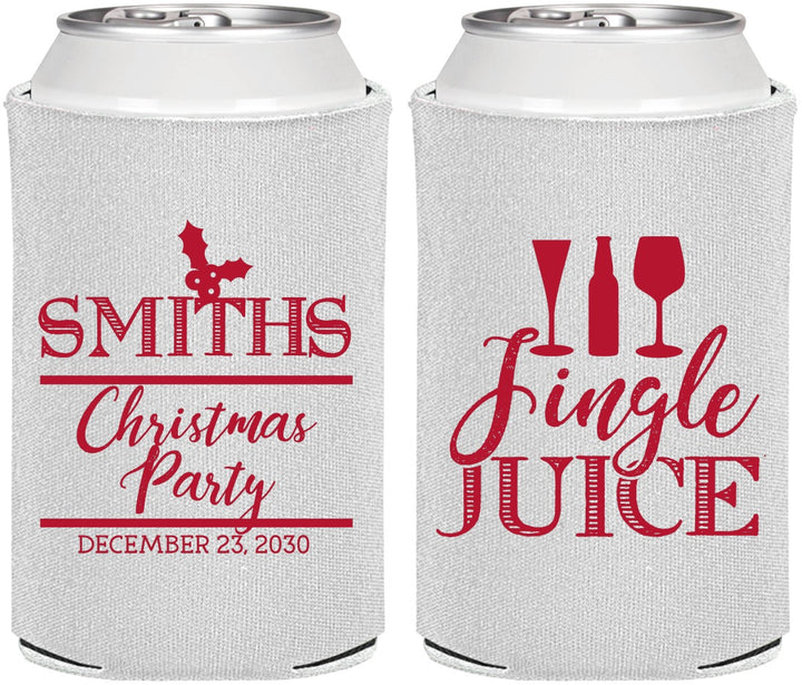 Personalized Christmas Can Coolers - Jingle Juice | 280066