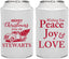 Personalized Christmas Can Coolers - Peace Joy Love | 280070