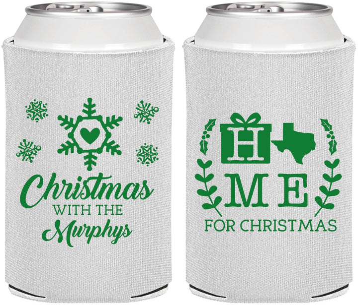 Personalized Christmas Can Coolers - Texas | 280075