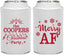 Personalized Christmas Can Coolers - Merry Af | 280078