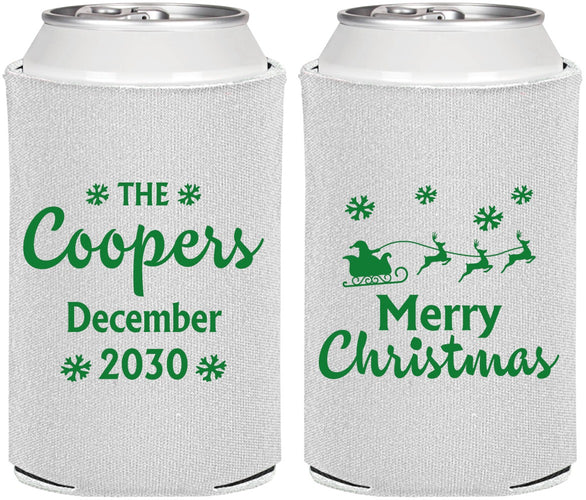 Personalized Christmas Can Coolers - Santa Claus | 280079