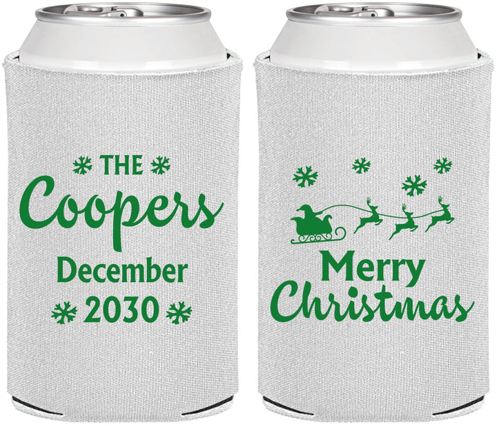 Personalized Christmas Can Coolers - Santa Claus | 280079
