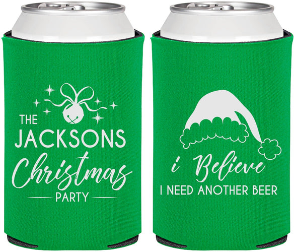 Personalized Christmas Can Coolers - Santa Claus | 280085