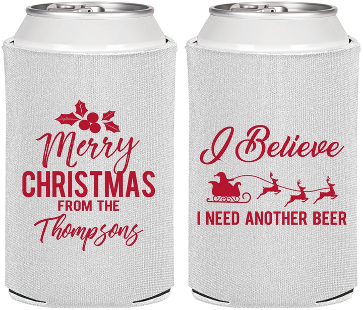 Personalized Christmas Can Coolers - Santa Claus | 280086