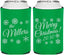 Personalized Christmas Can Coolers - Snowflakes | 280089