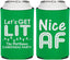 Personalized Christmas Can Coolers - Nice Af | 280093