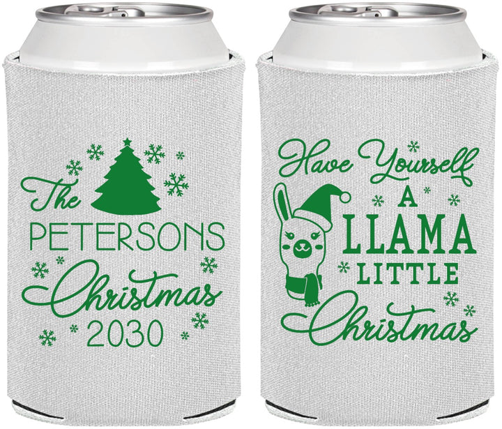 Personalized Christmas Can Coolers - Llama | 280095