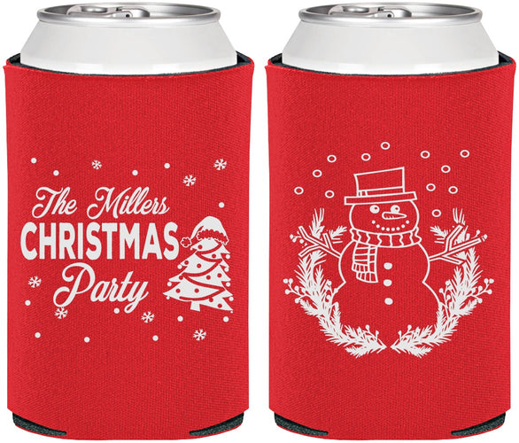 Personalized Christmas Can Coolers - Snowman | 280096