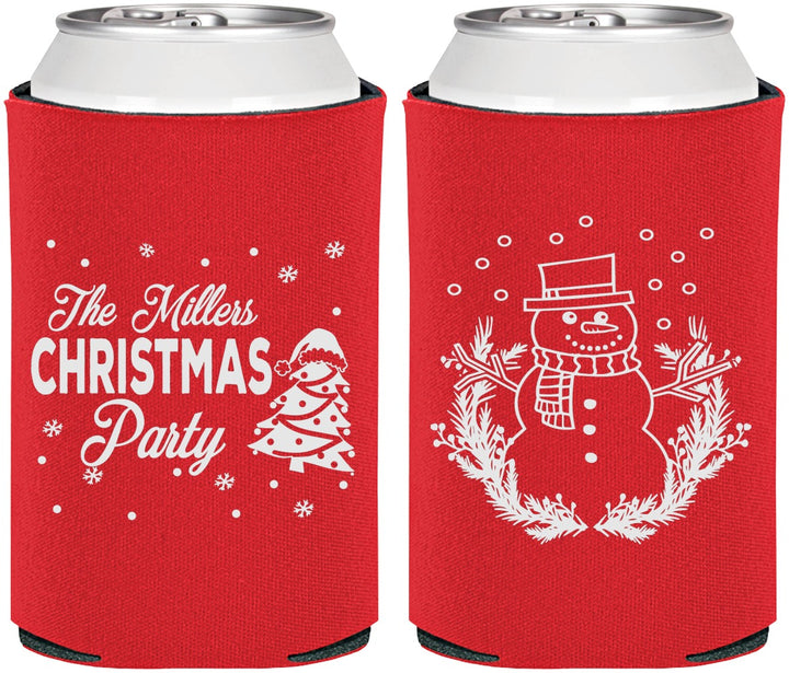 Personalized Christmas Can Coolers - Snowman | 280096