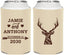 Personalized Wedding Can Coolers - Deer | 282