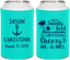 Personalized Wedding Can Coolers - Sandy Feet Salty Kisses | 290