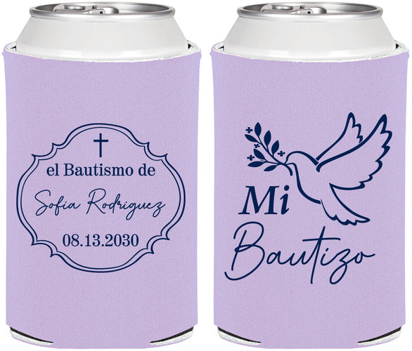 Personalized Baptism Can Coolers - Mi Bautizo | 290002