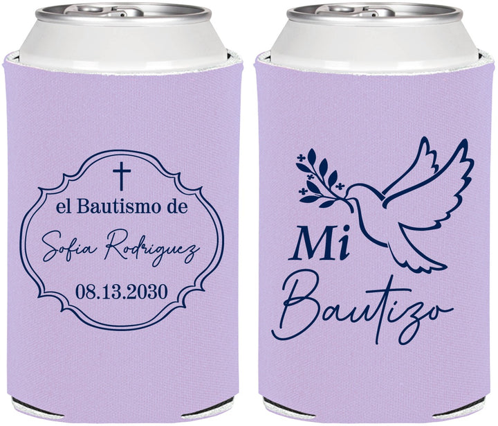 Personalized Baptism Can Coolers - Mi Bautizo | 290002